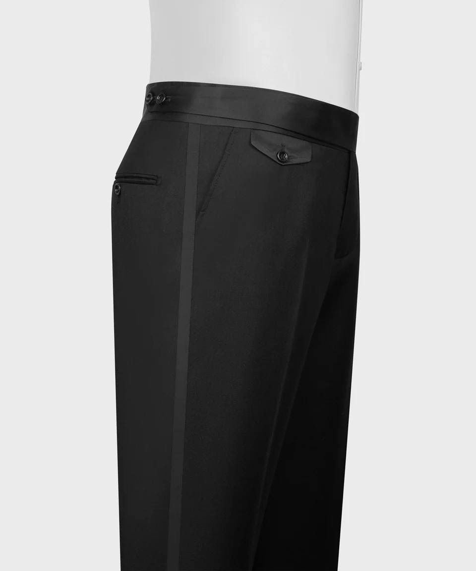 Black pants on a mannequin against a white background