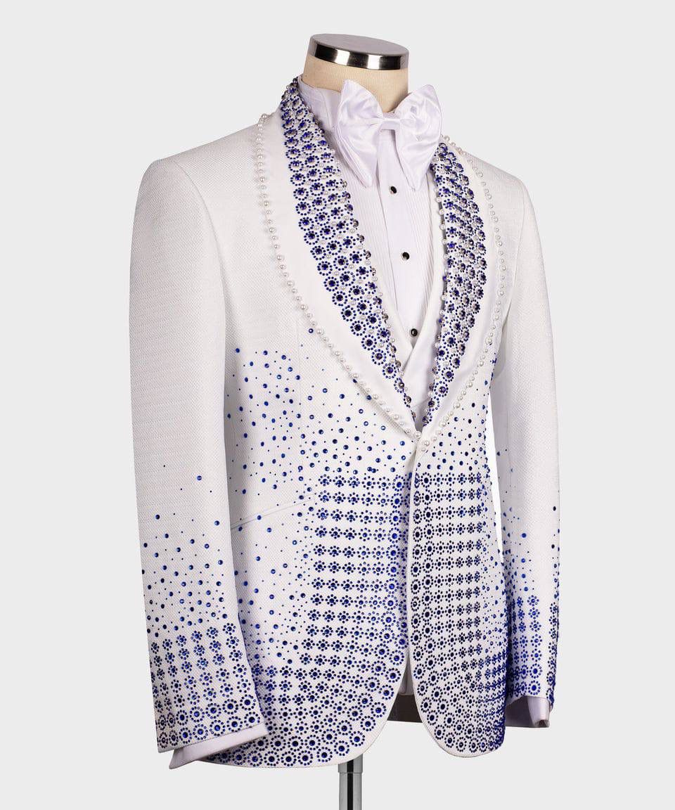 Majesty boutique blazer with blue pattern 