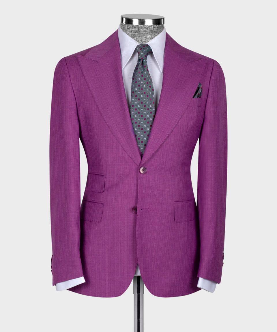 Purple tuxedos Blazer Vest With Pants